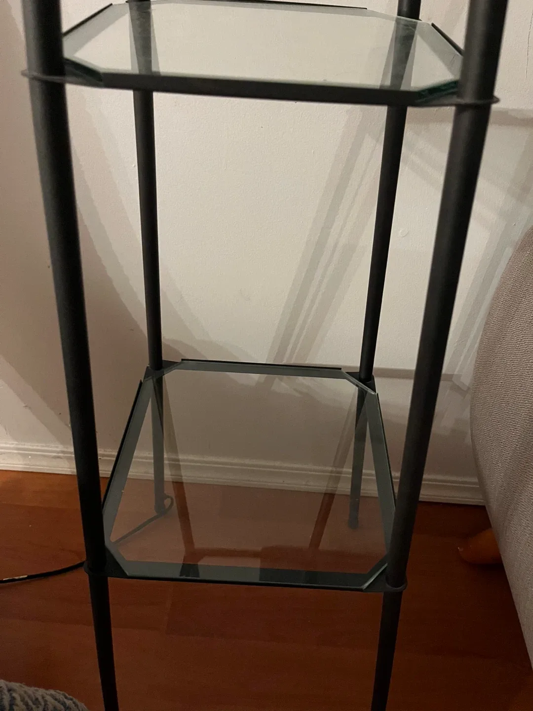 Black Floor Lamp with Shelves image indicator(2)