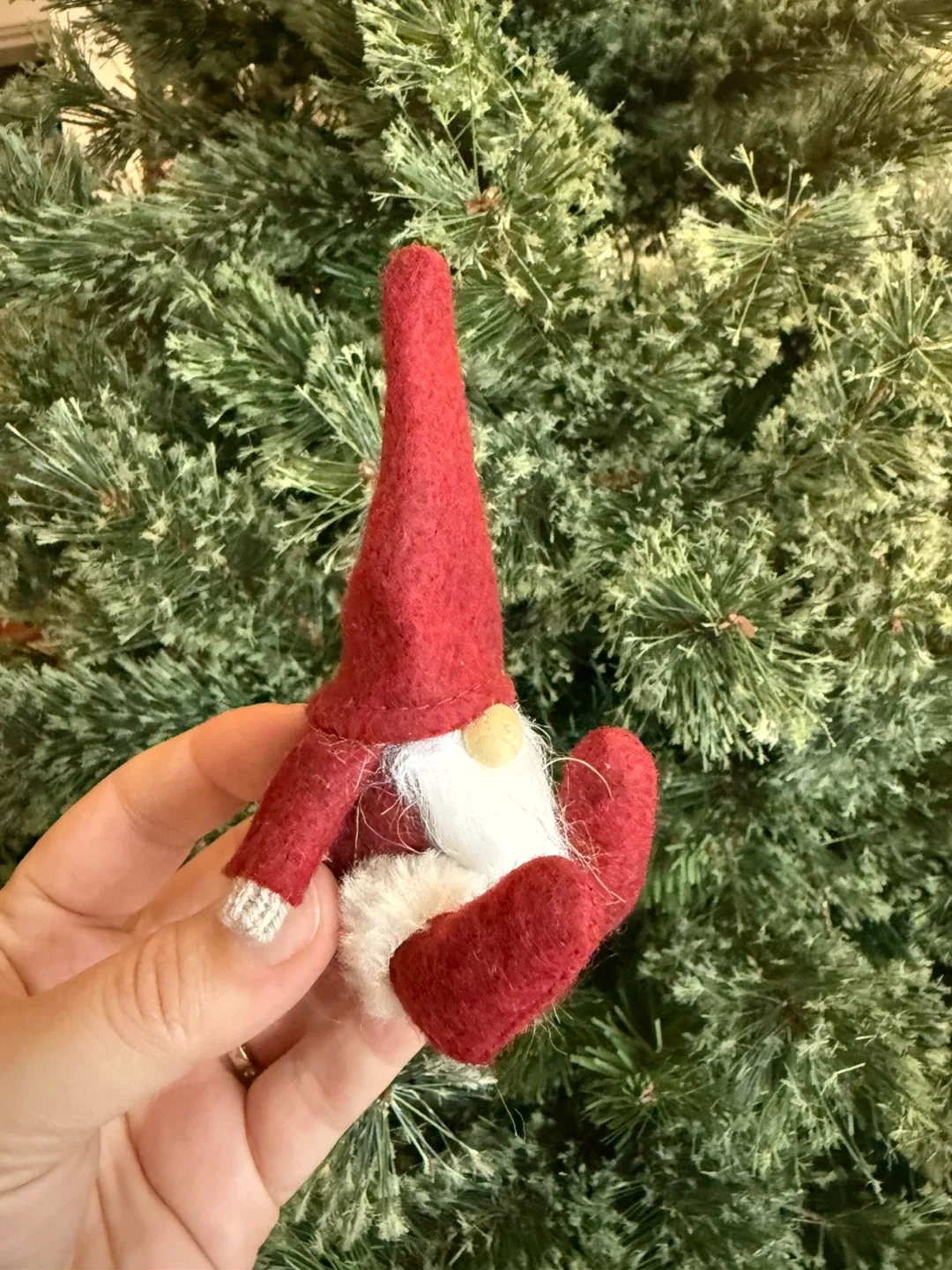 Small felted gnome decor