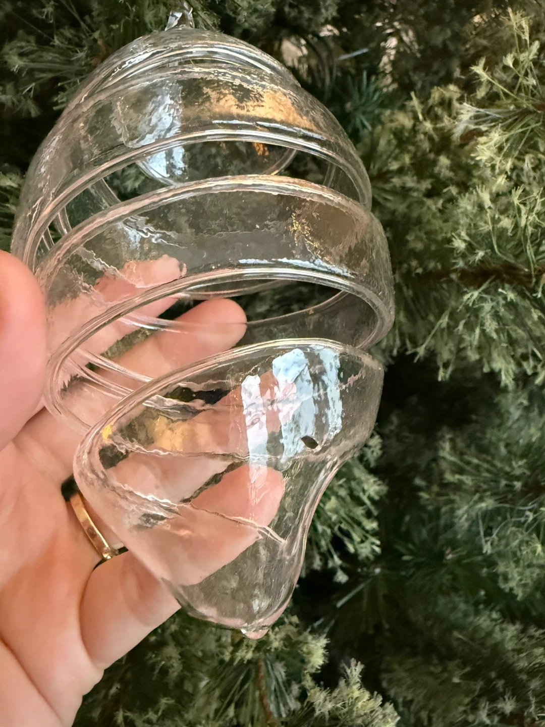 Local artisan handmade glass ornament - photo 4