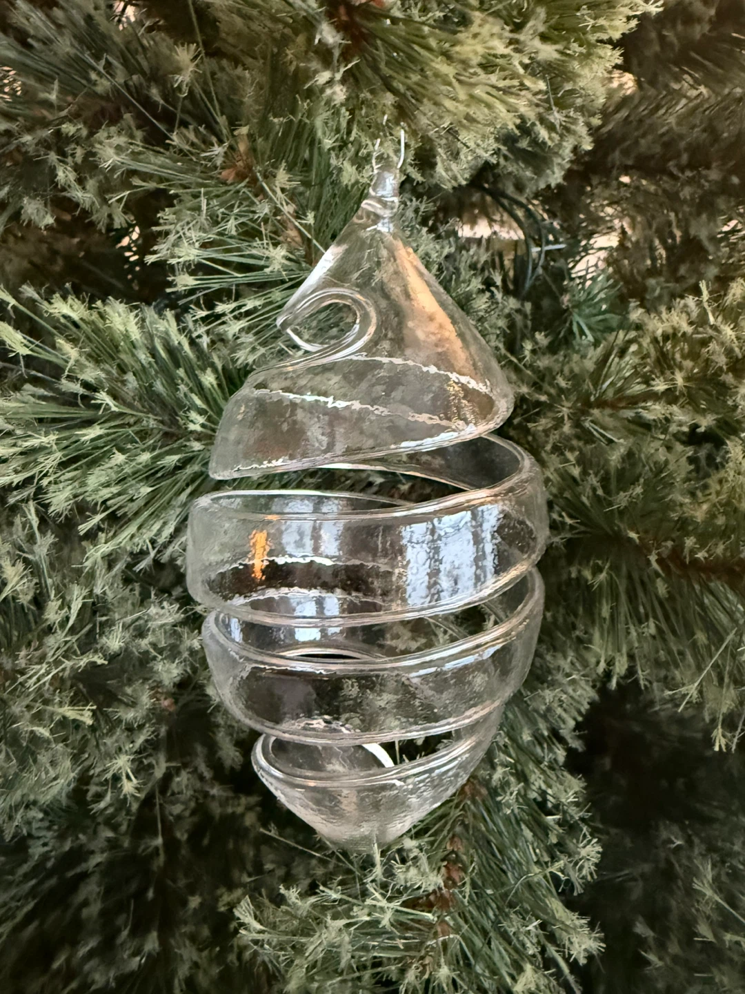 Local artisan handmade glass ornament - photo 3