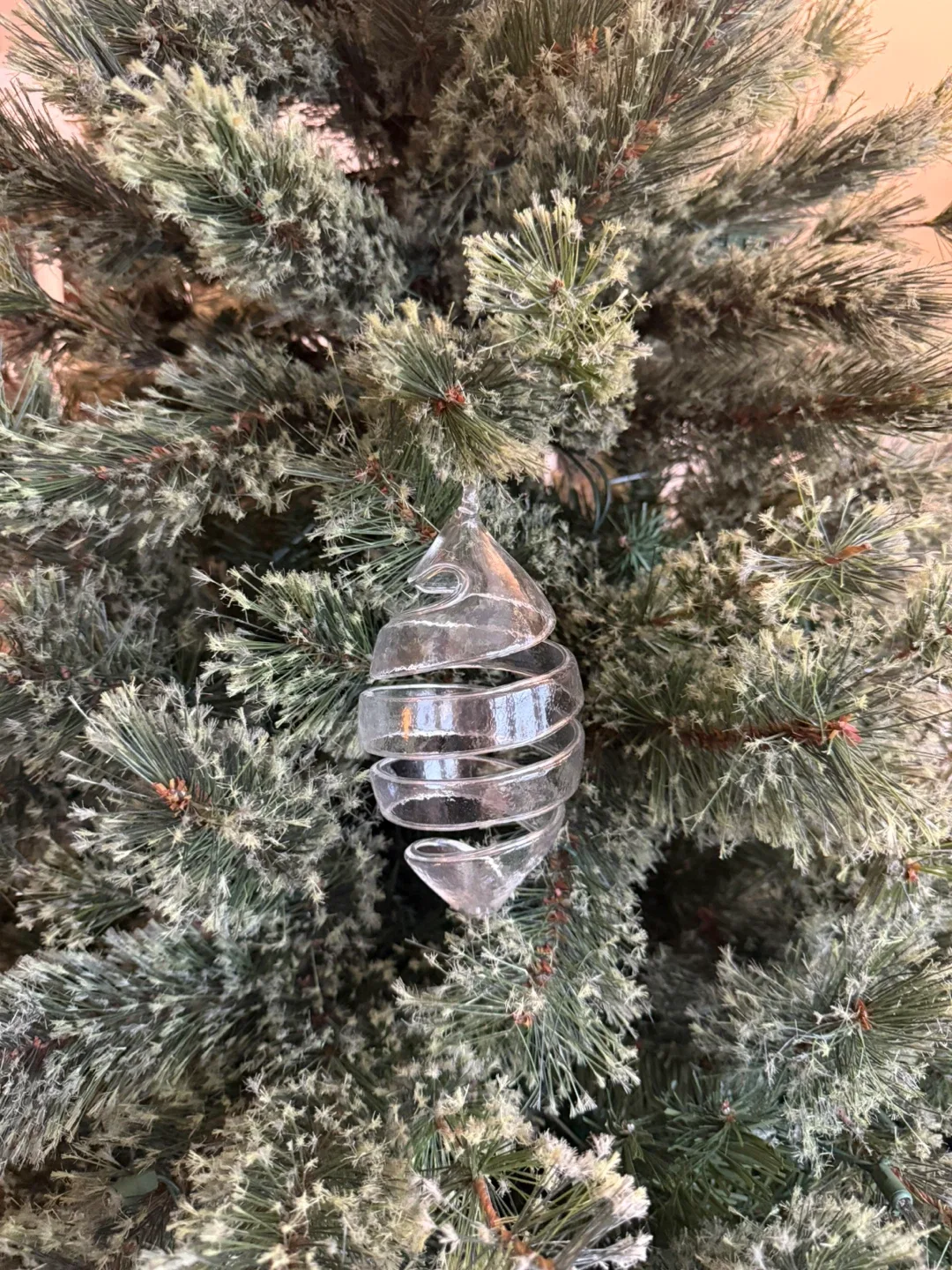 Local artisan handmade glass ornament