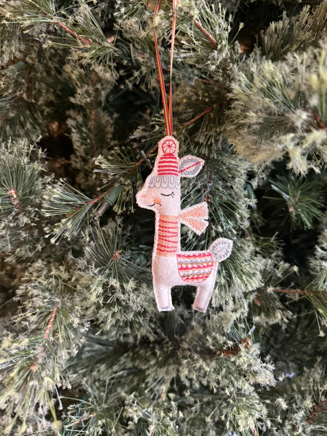 Crate&Barrel Llama Holiday Ornament image indicator(4)