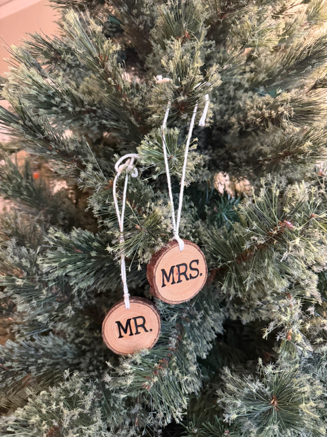 MR MRS Keepsake Ornaments