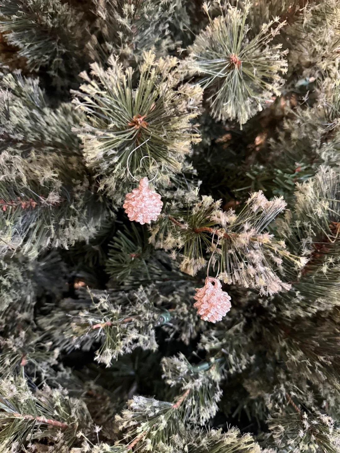 Tiny gold sparkle pinecones ornaments image indicator(3)