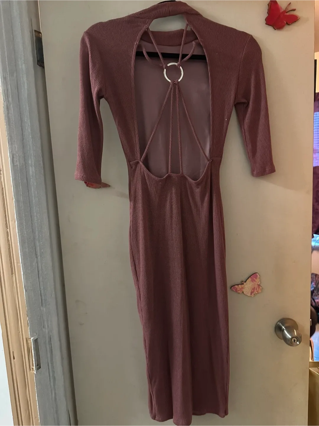 Fashion Nova Pink Midi Dress image indicator(2)