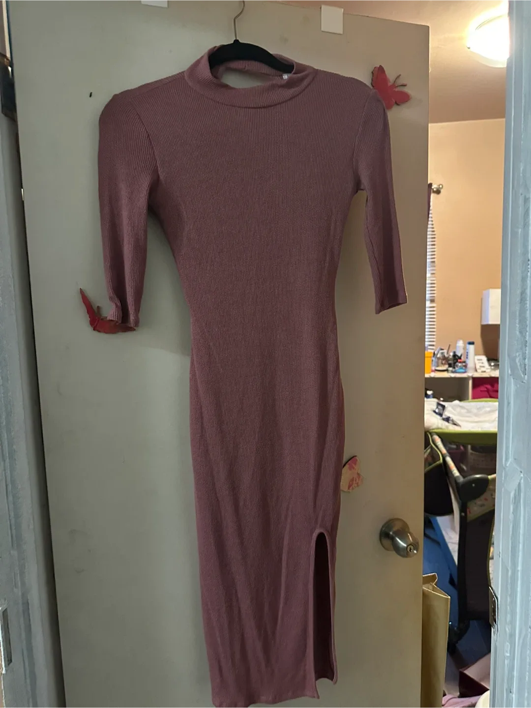 Fashion Nova Pink Midi Dress