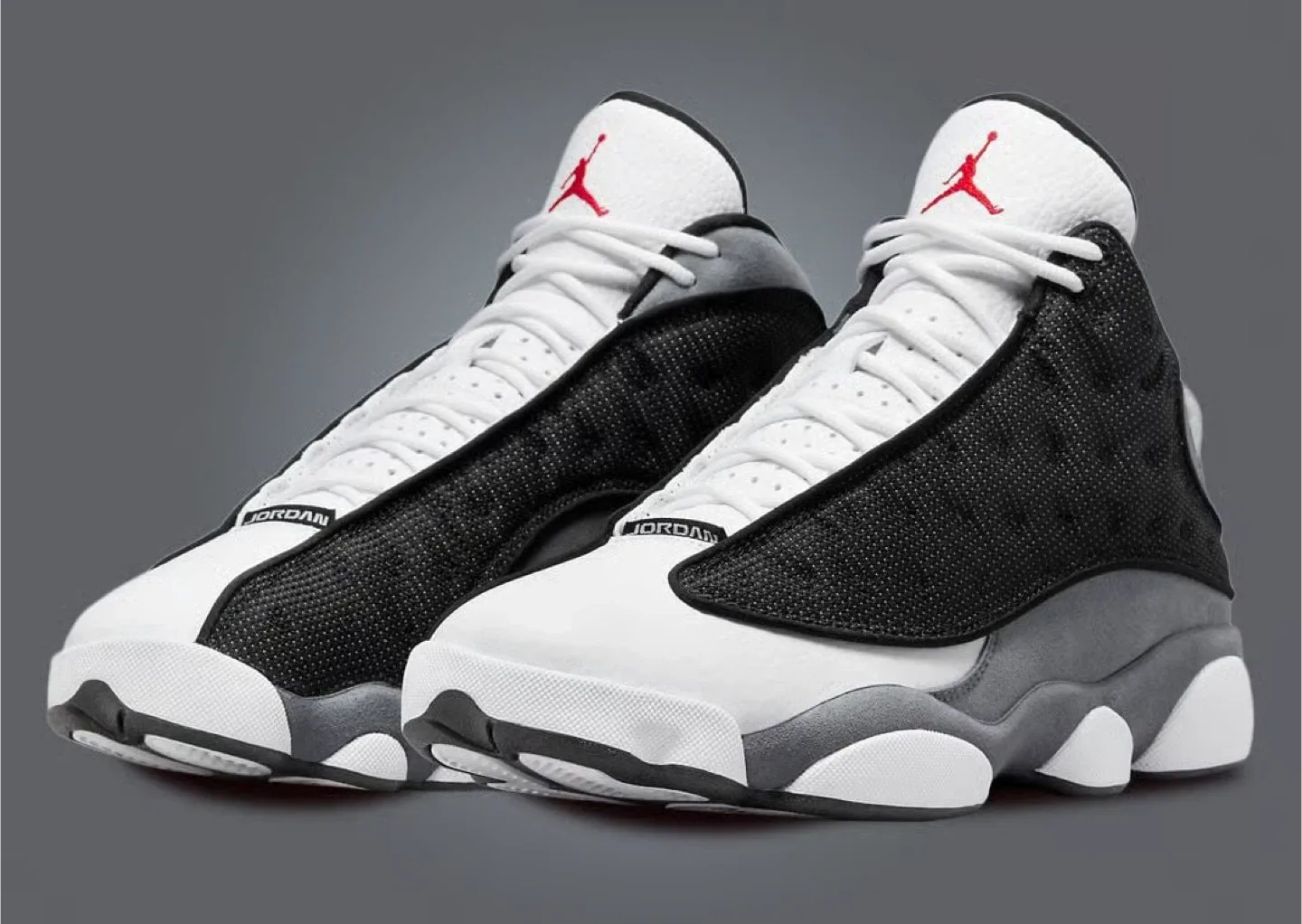 Jordan 13 Retro Black White Grey.. Size US 9.5