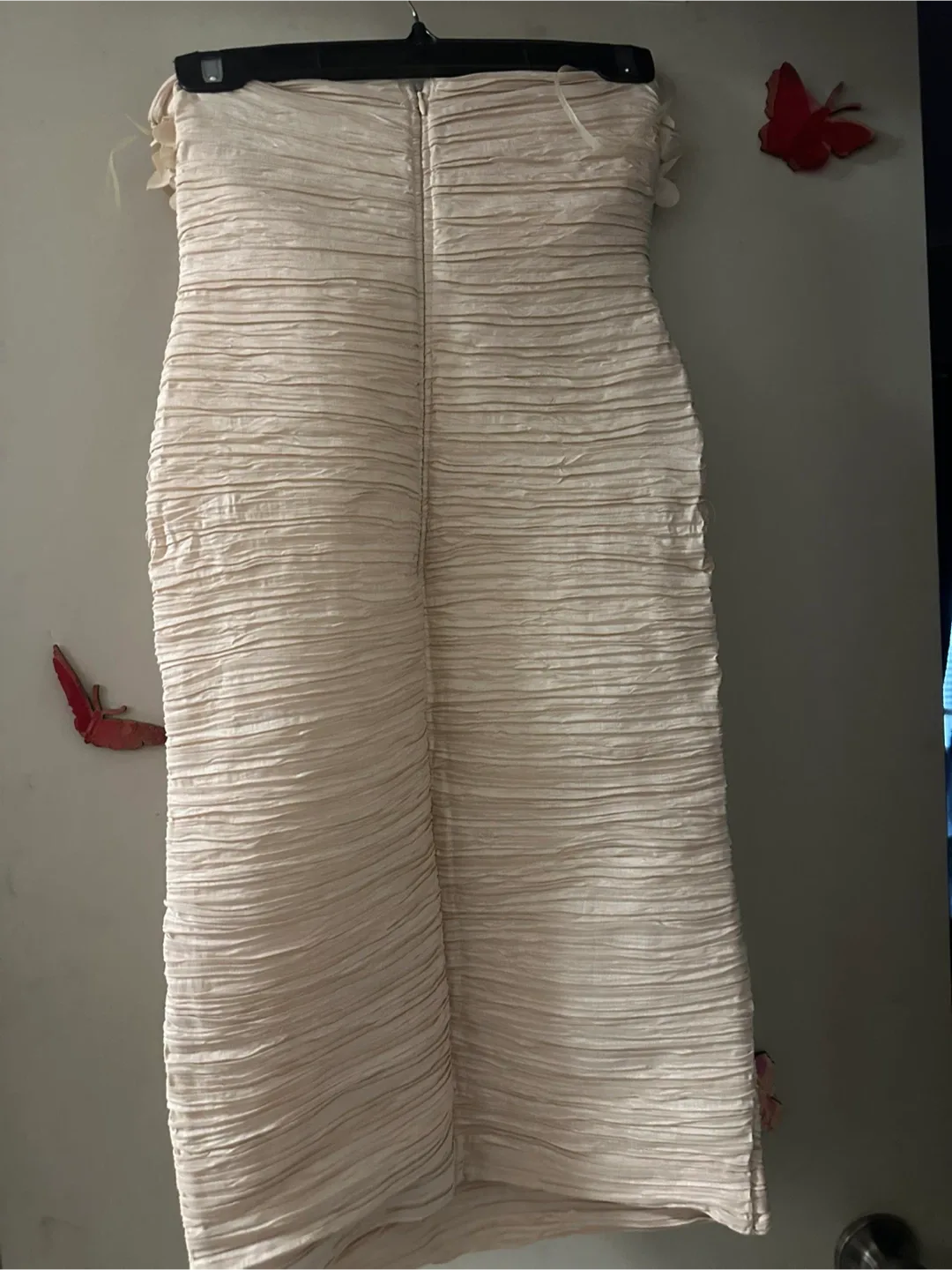 Beige Strapless Dress image indicator(2)