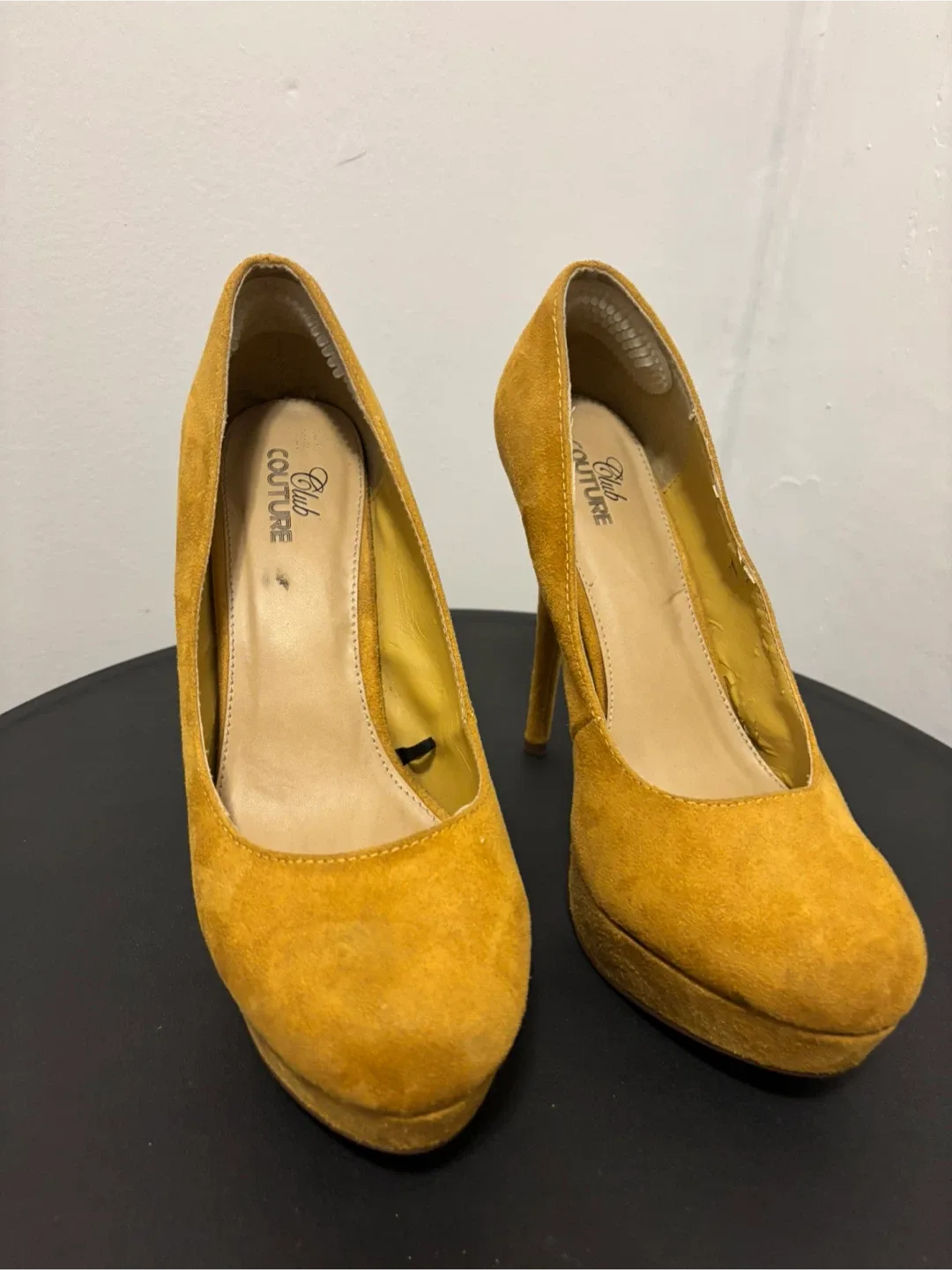 Club Couture Yellow Heels