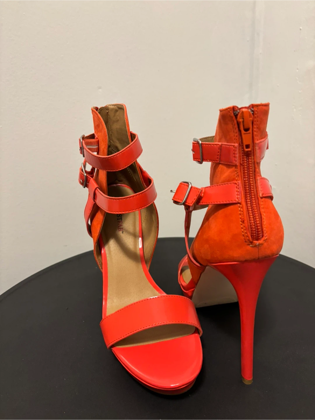 JustFab Orange Heels, Size 8 - photo 2