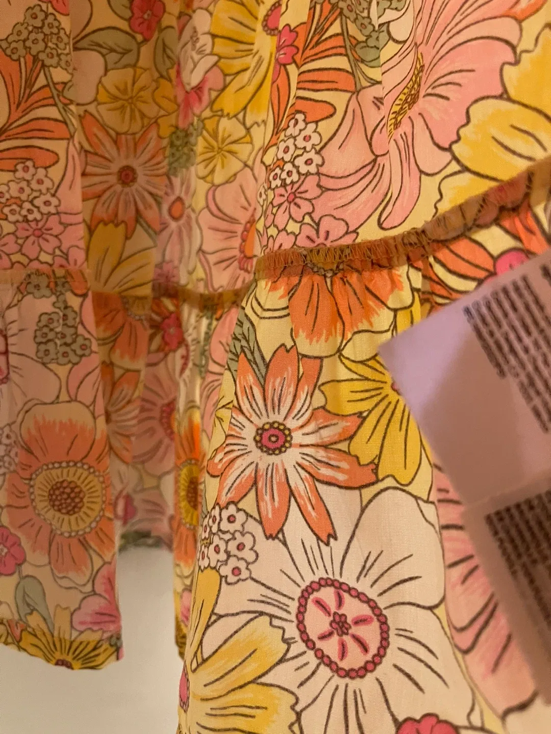 H&M BUTTERFLY SLEEVE Floral Kids Dress SIZE 2T image indicator(2)