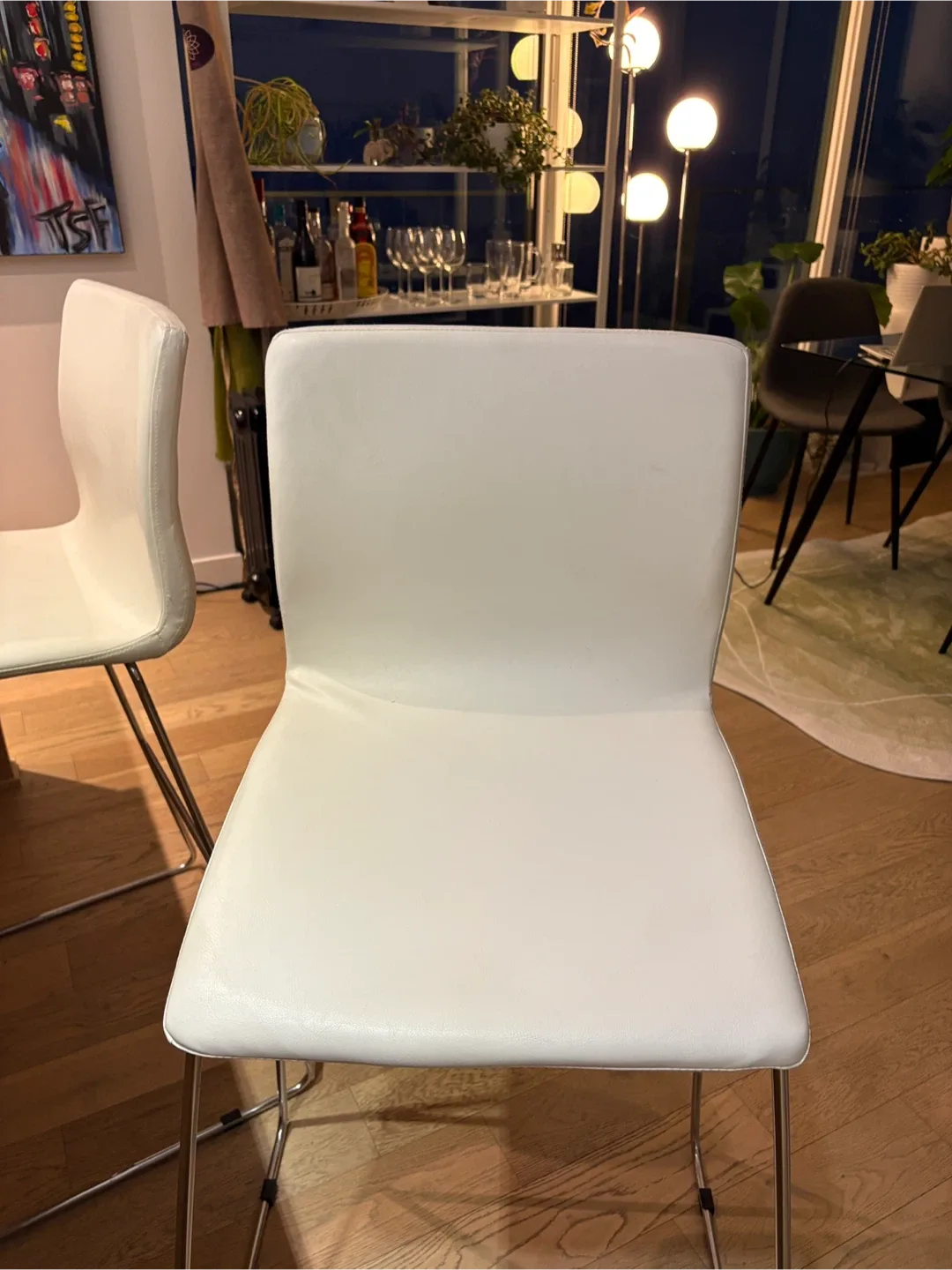 White Bar Stools - Set of 2 image indicator(3)