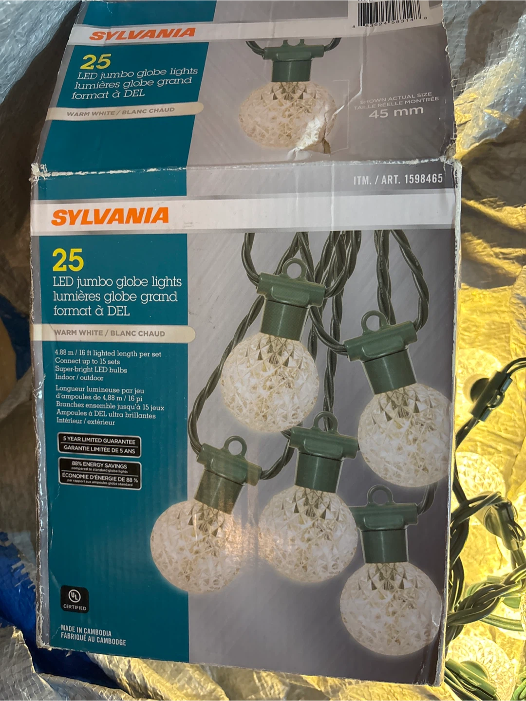Sylvania 25 LED Jumbo Globe Lights