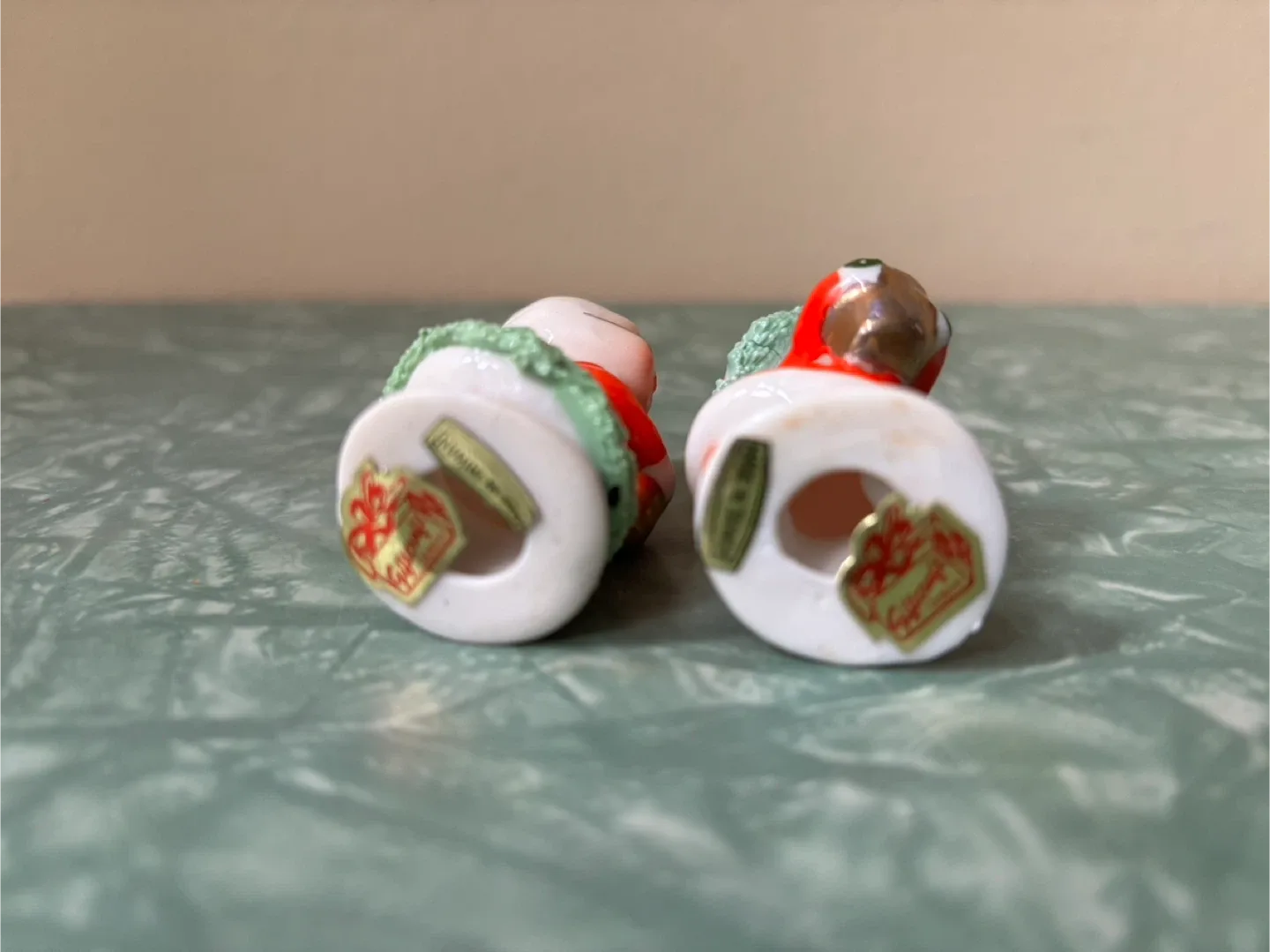 Vintage Mr. & Mrs. Claus Candle Holders image indicator(3)