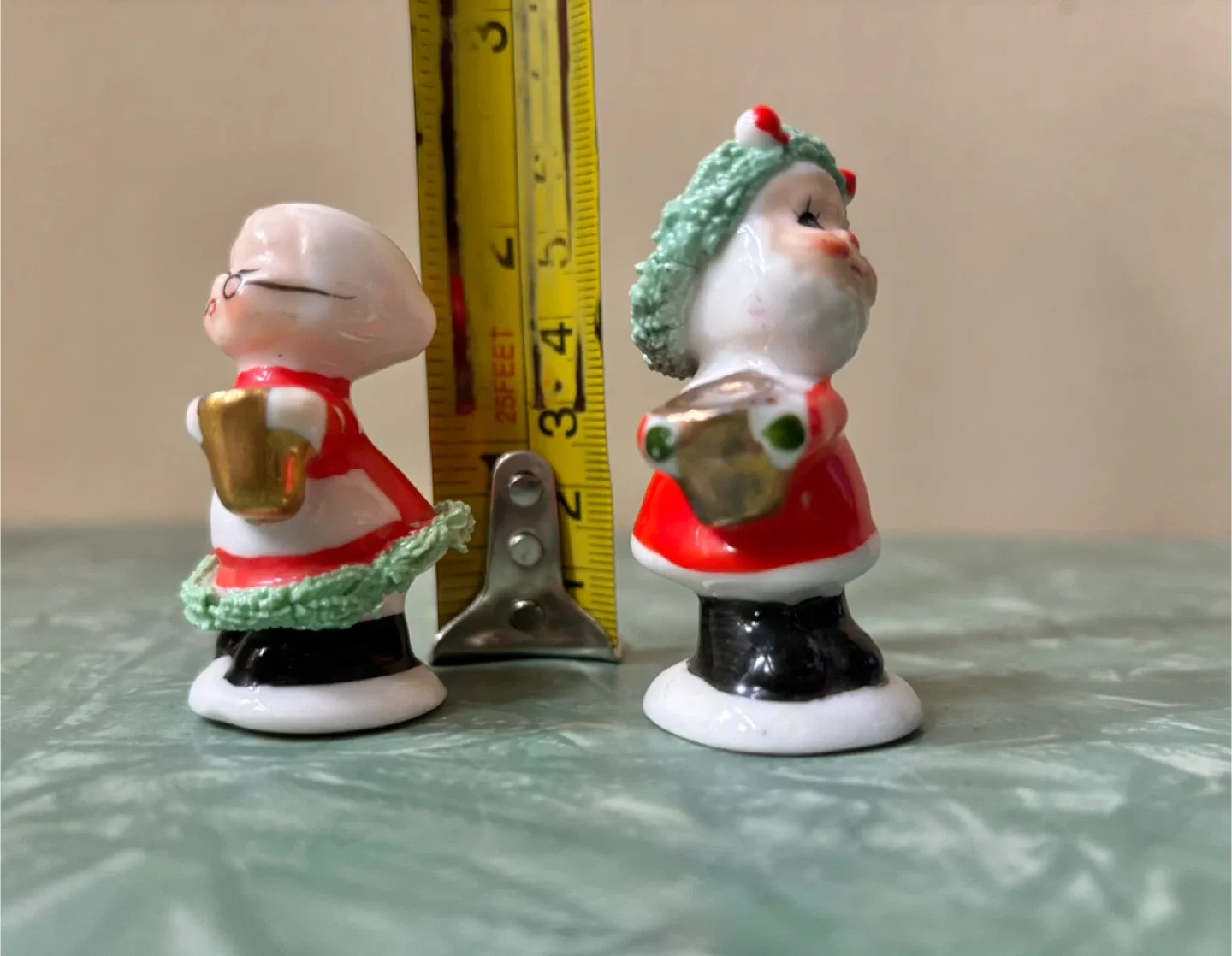 Vintage Mr. & Mrs. Claus Candle Holders image indicator(4)