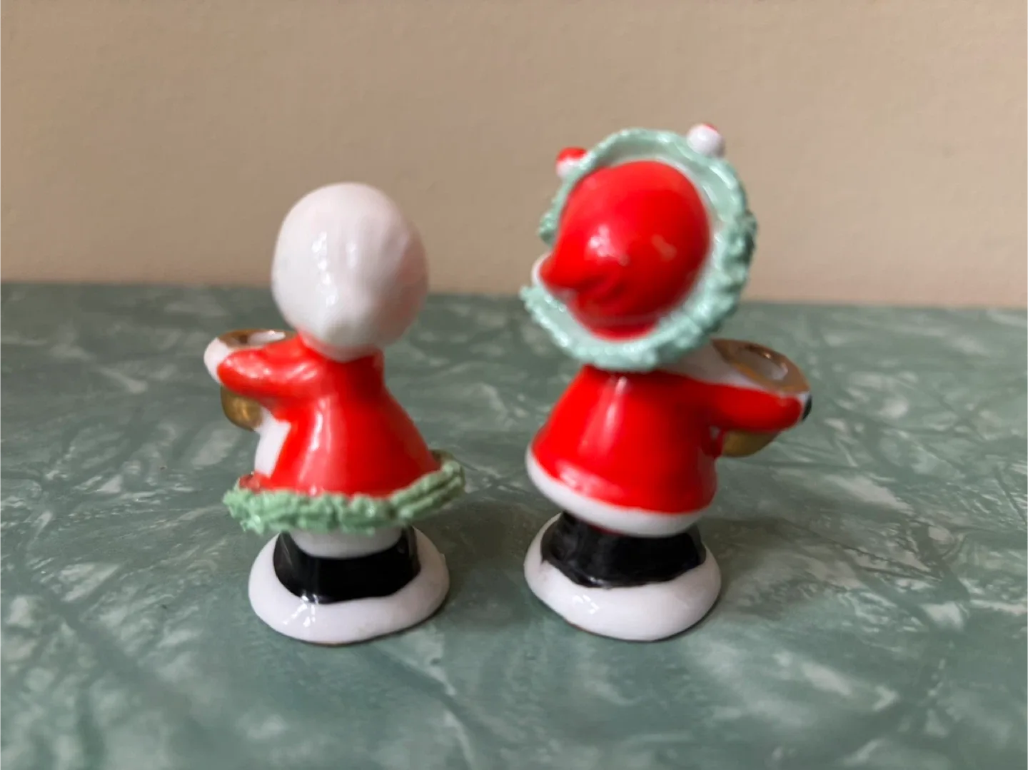 Vintage Mr. & Mrs. Claus Candle Holders image indicator(2)