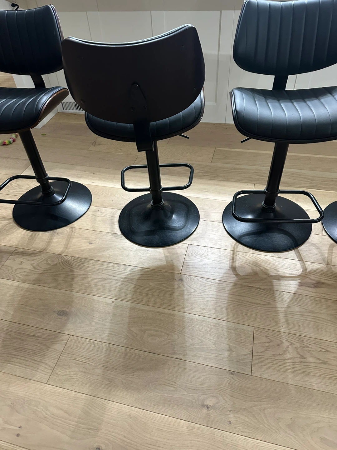 Set of 4 Black Bar Stools - photo 3
