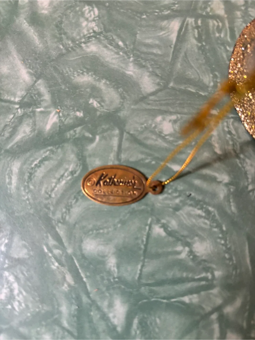 Katharine's Collection Teal & Gold Bell Ornament Set image indicator(3)