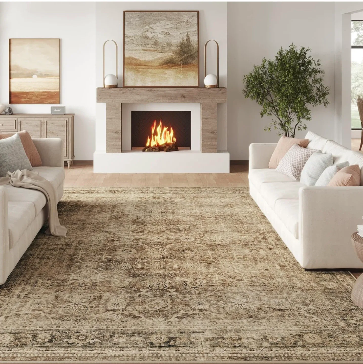 Vintage Style Area Rug - 9x6 ft image indicator(3)