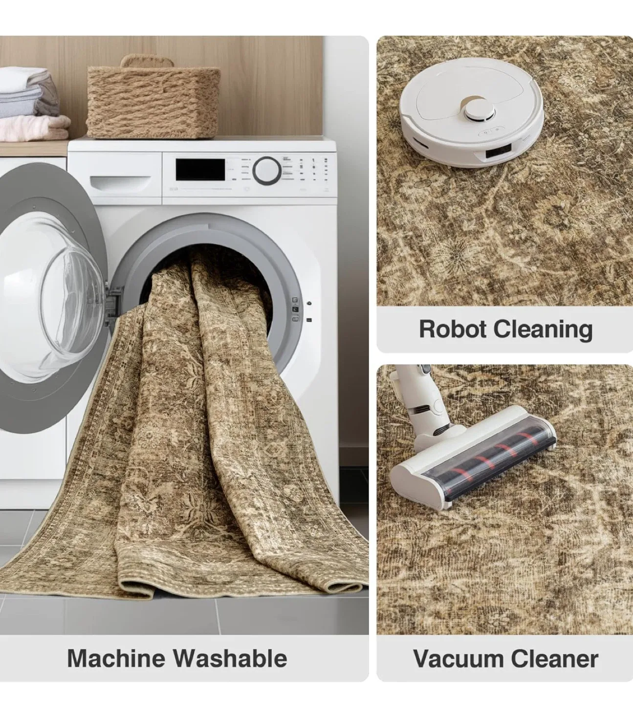 Vintage Style Area Rug - 9x6 ft image indicator(7)