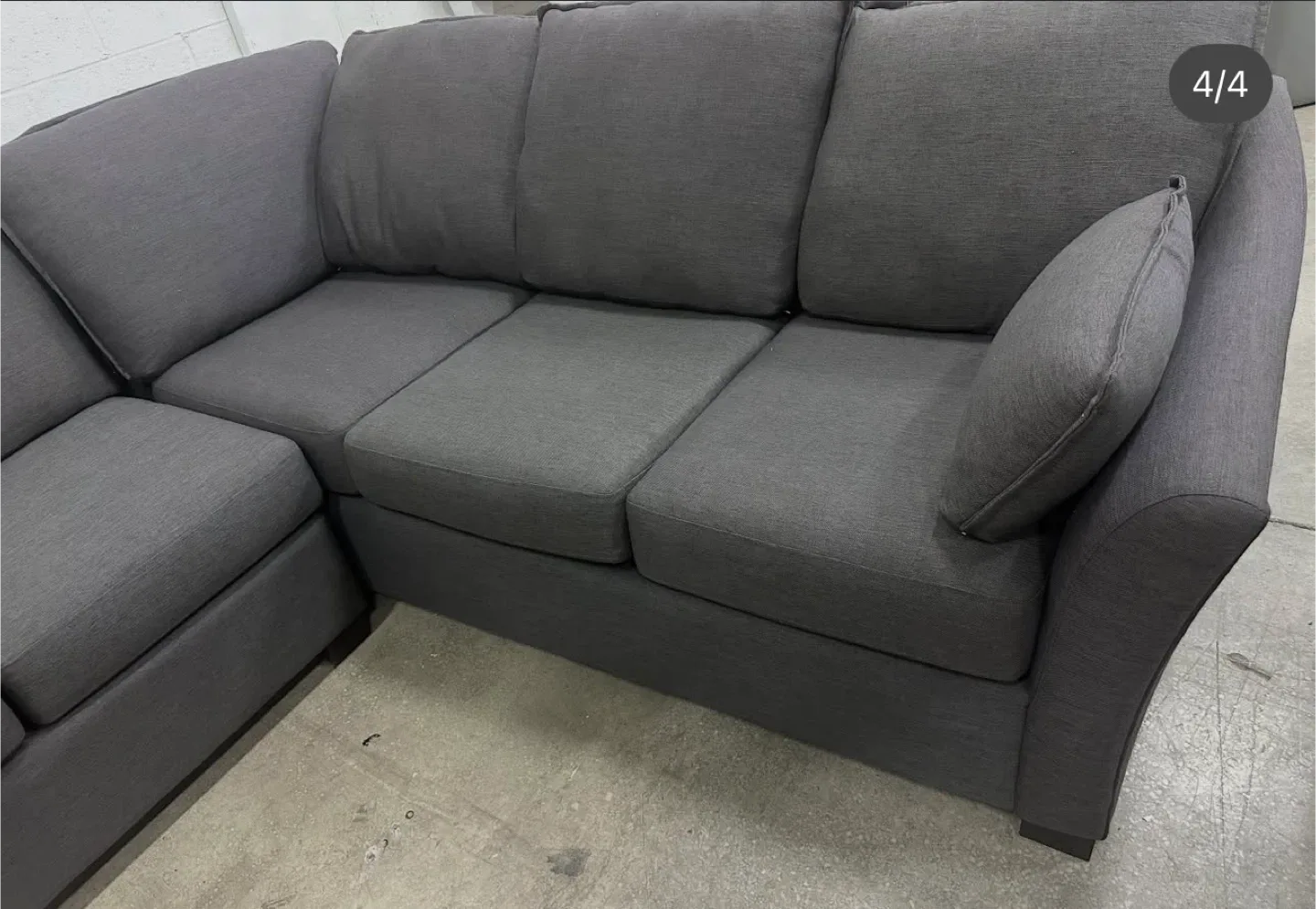 Grey Sectional Sofa - Great Condition! image indicator(4)