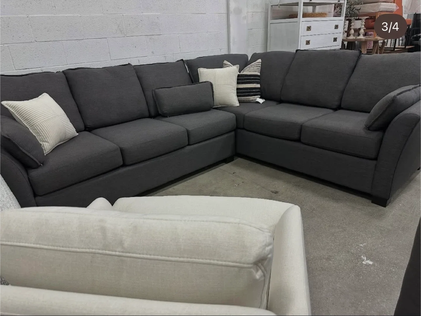 Grey Sectional Sofa - Great Condition! image indicator(3)