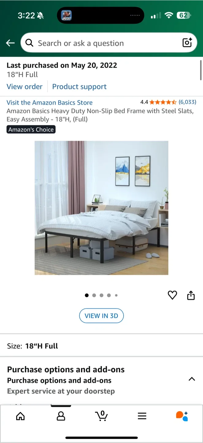 Full Bed Frame (disassembled)