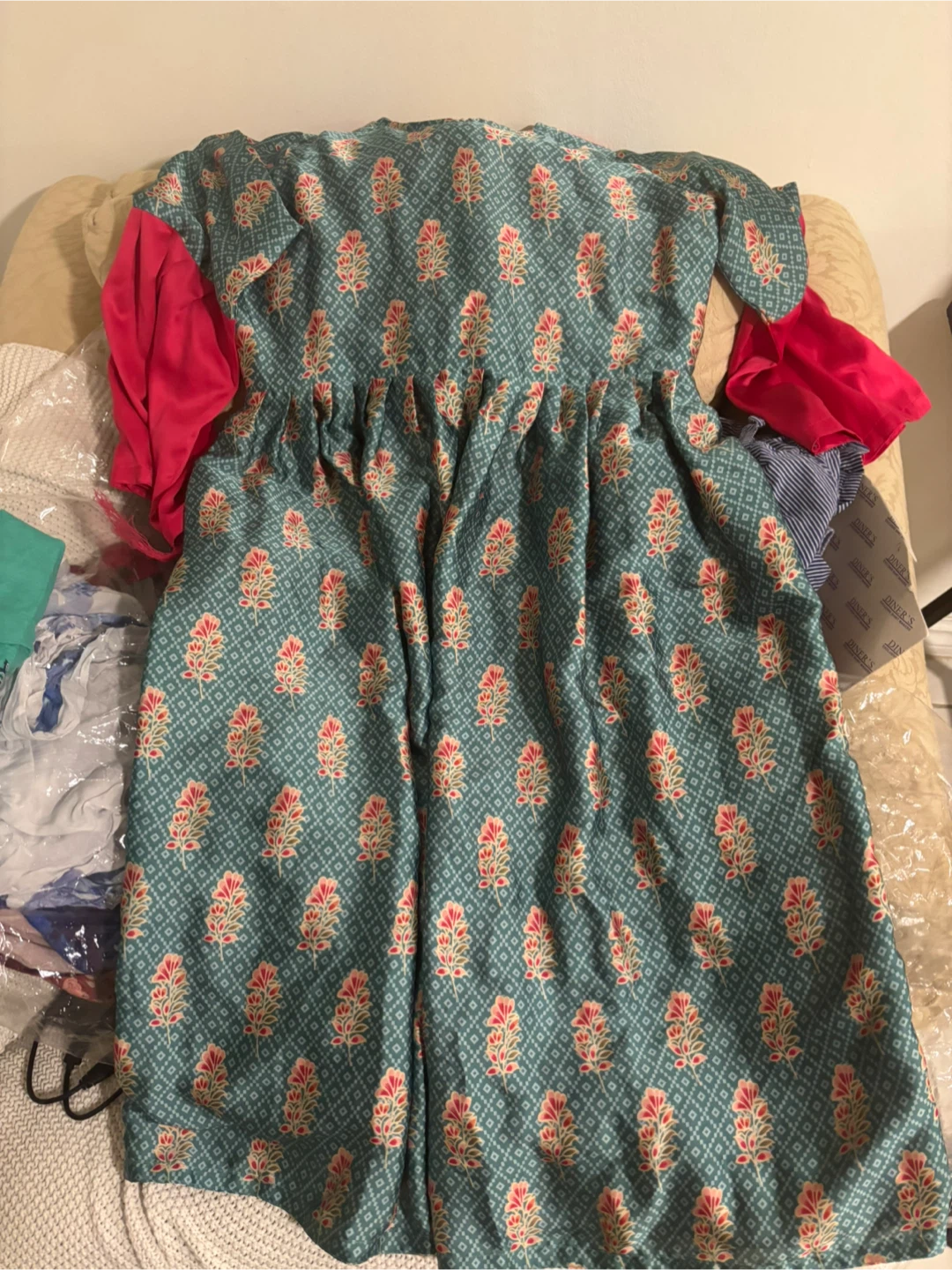 Red & Teal Dress - photo 2