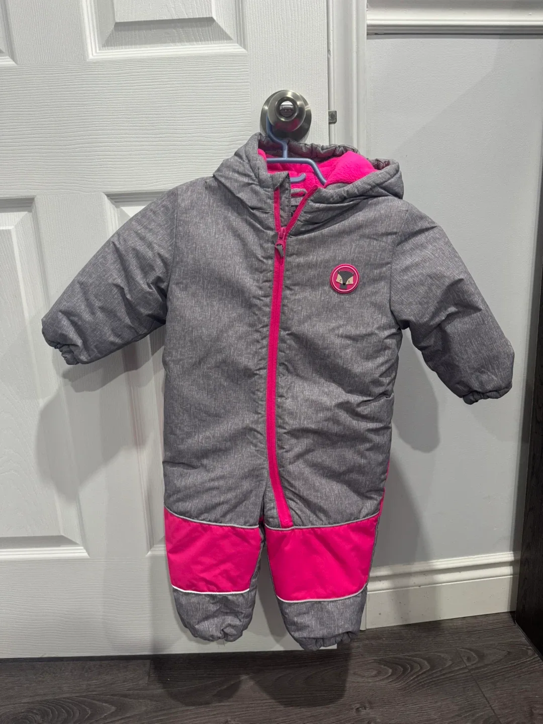 Hatley Baby/Toddler Snowsuit - Grey & Pink image indicator(2)