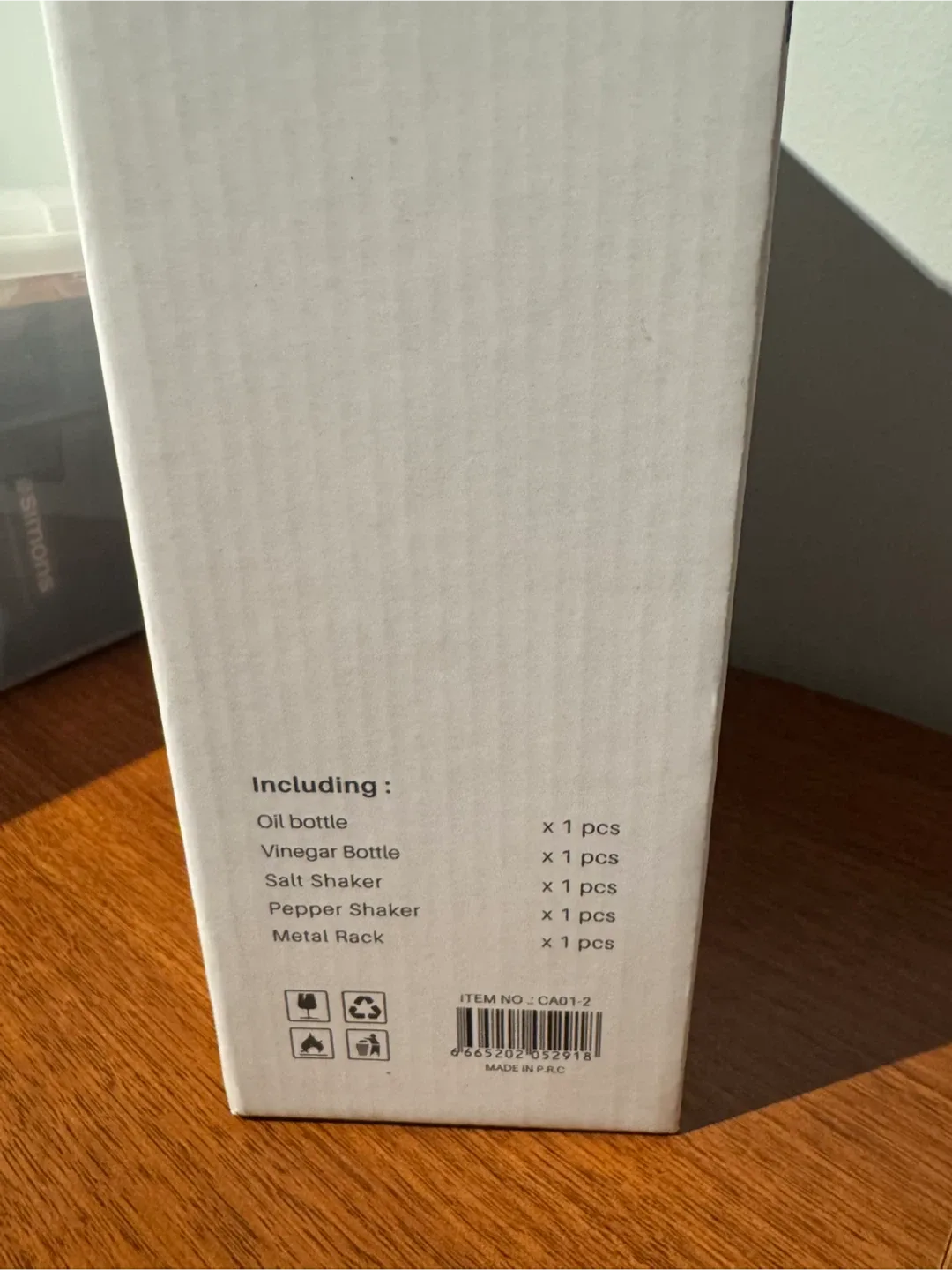 New Danny Home Oil & Vinegar Set with Rack image indicator(2)