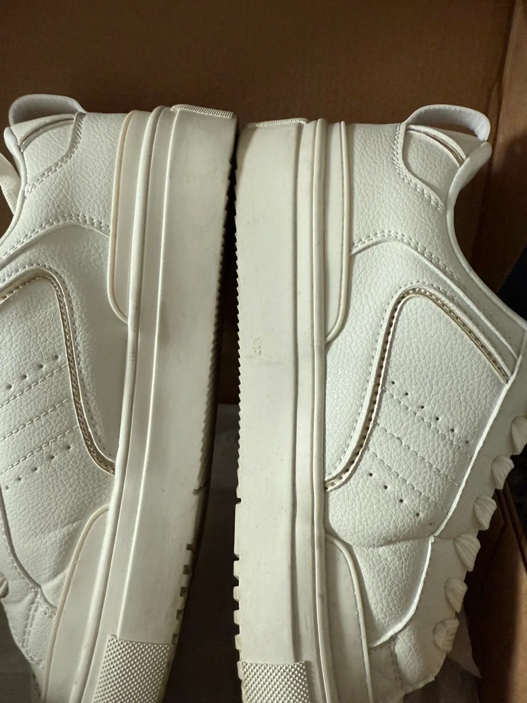 Call It Spring Vegan White Sneakers - Size 7.5 image indicator(4)