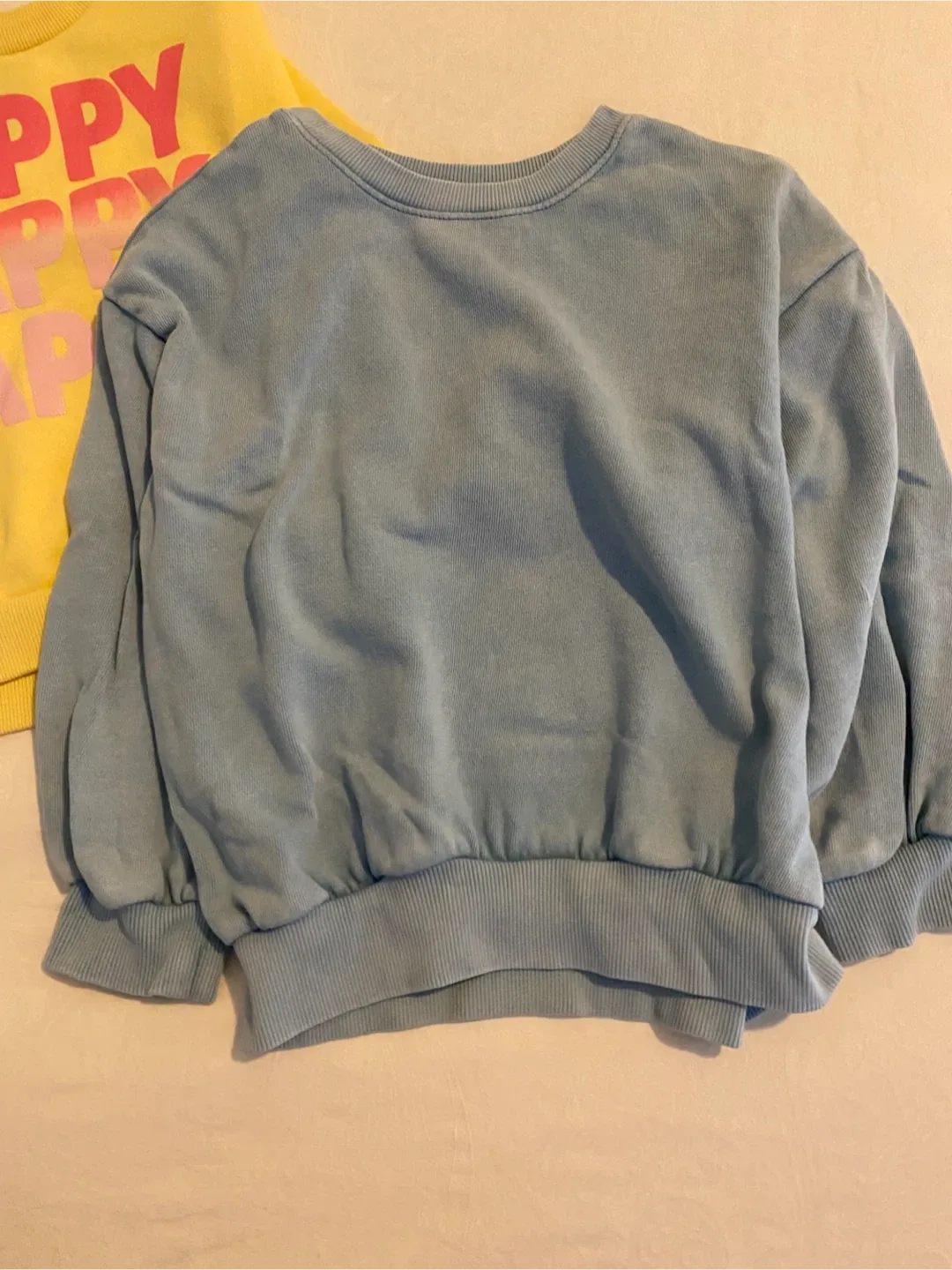 Two Kids' Crewneck Sweatshirts - Yellow & Blue image indicator(4)