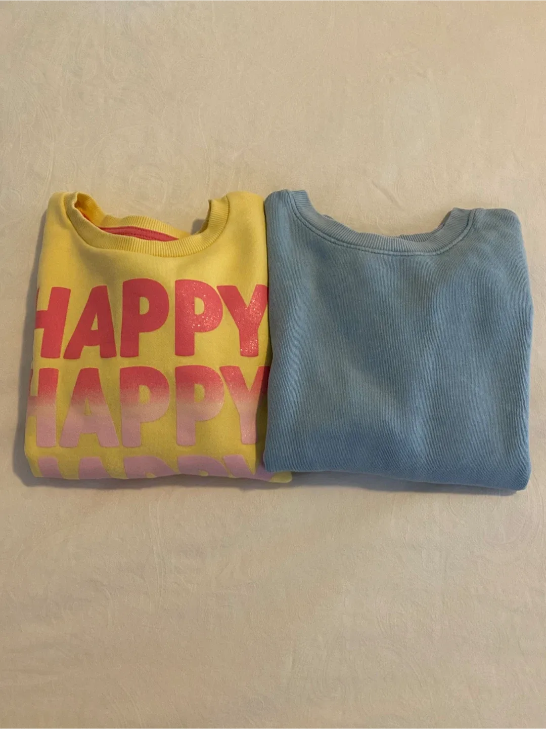 Two Kids' Crewneck Sweatshirts - Yellow & Blue image indicator(6)