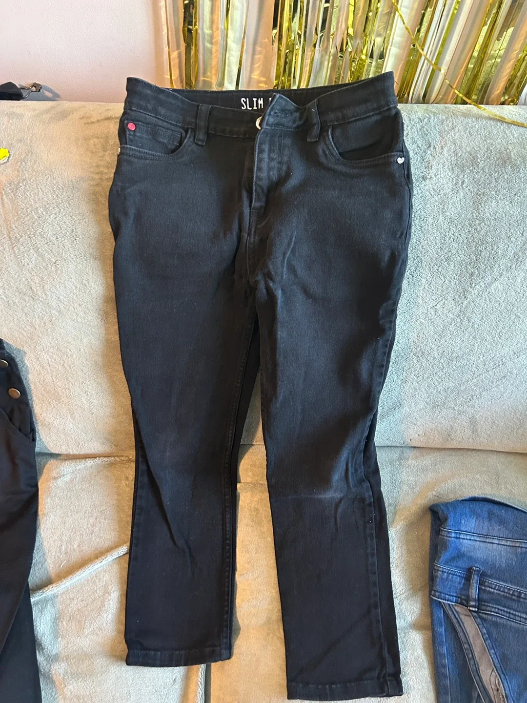 Denim Overalls Size 10-12 years . Brand New girls dungarees image indicator(4)