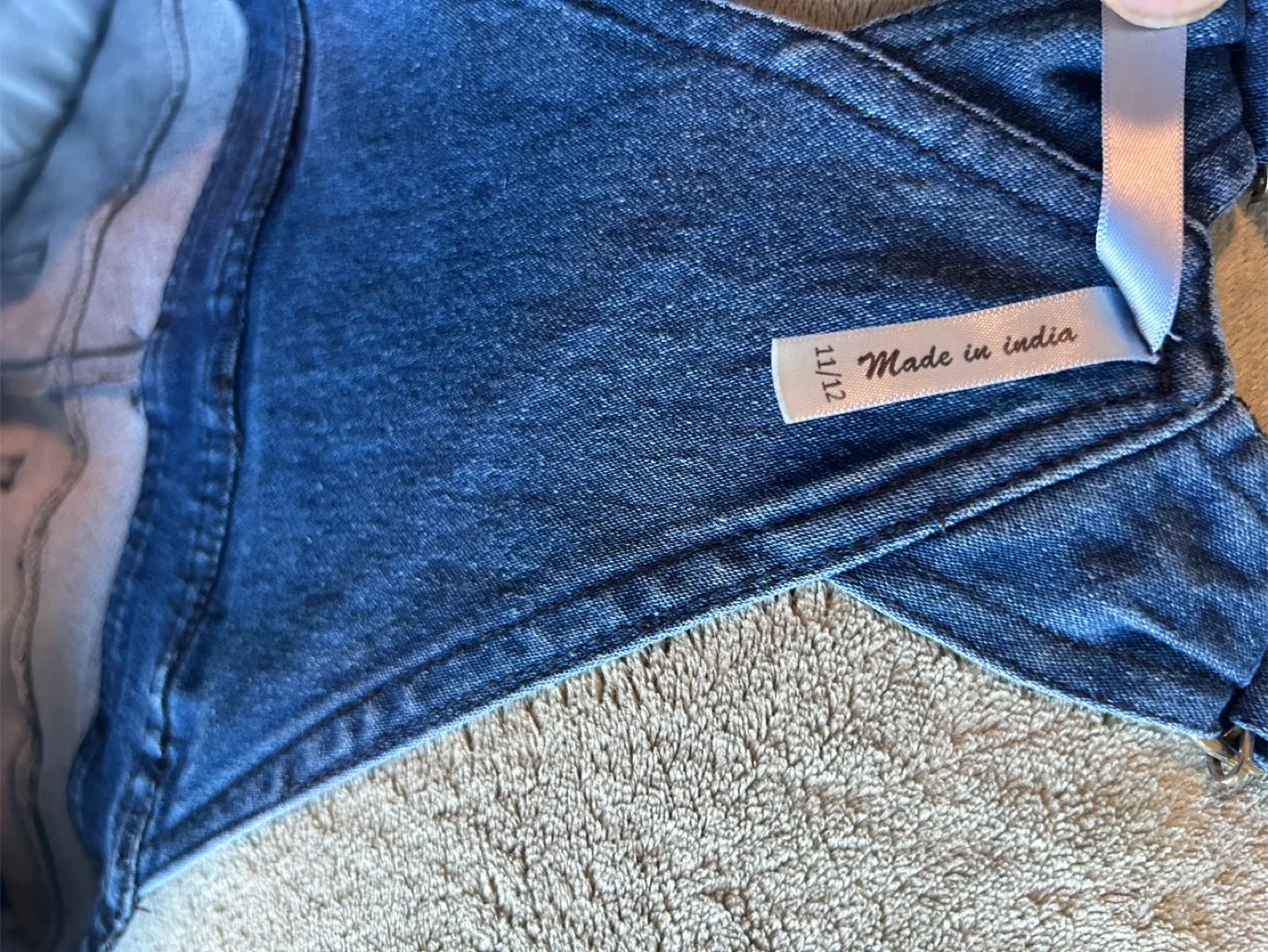 Denim Overalls Size 10-12 years . Brand New girls dungarees image indicator(3)