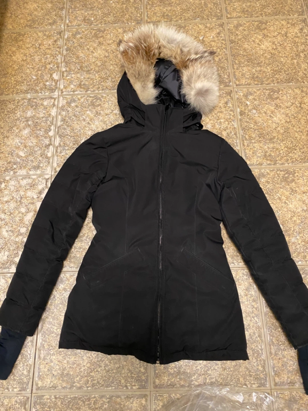 Canada Goose Black Down Parka ( black label) - Size 2XS