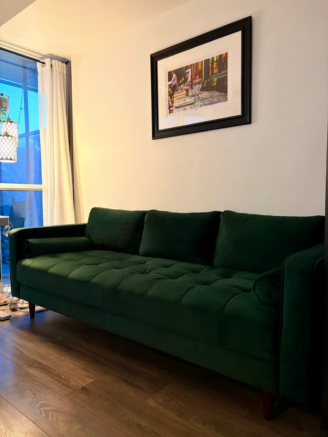 Green Velvet Sofa (Originally bought for $2000)