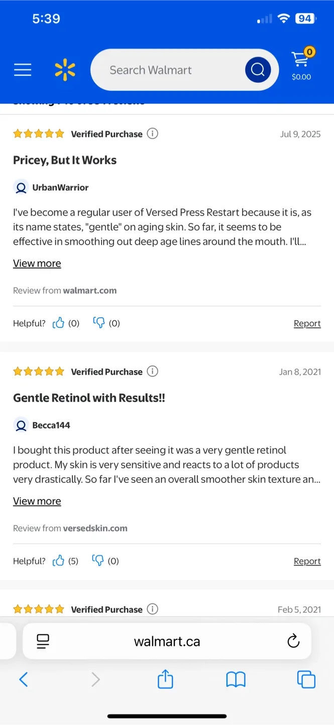 Brand NEW Versed Press Restart Gentle Retinol & Bakuchiol Serum image indicator(3)