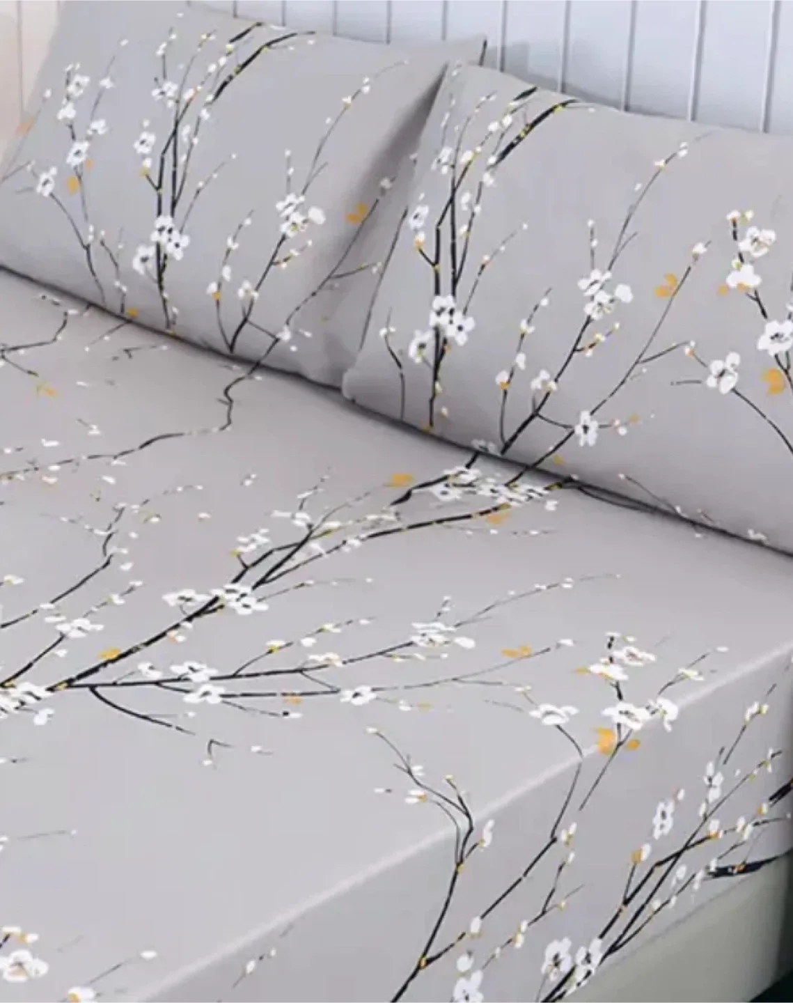 Floral Patterned Bed Sheet Set, 3 pieces, Queen size image indicator(3)