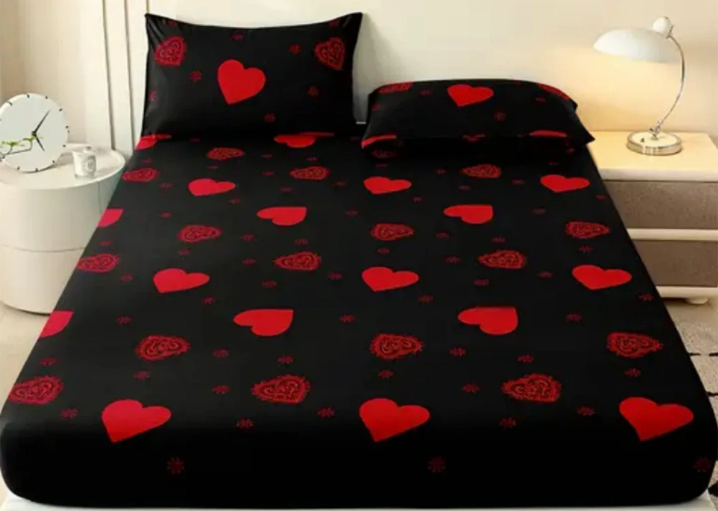 Floral Patterned Bed Sheet Set, 3 pieces, Queen size image indicator(7)