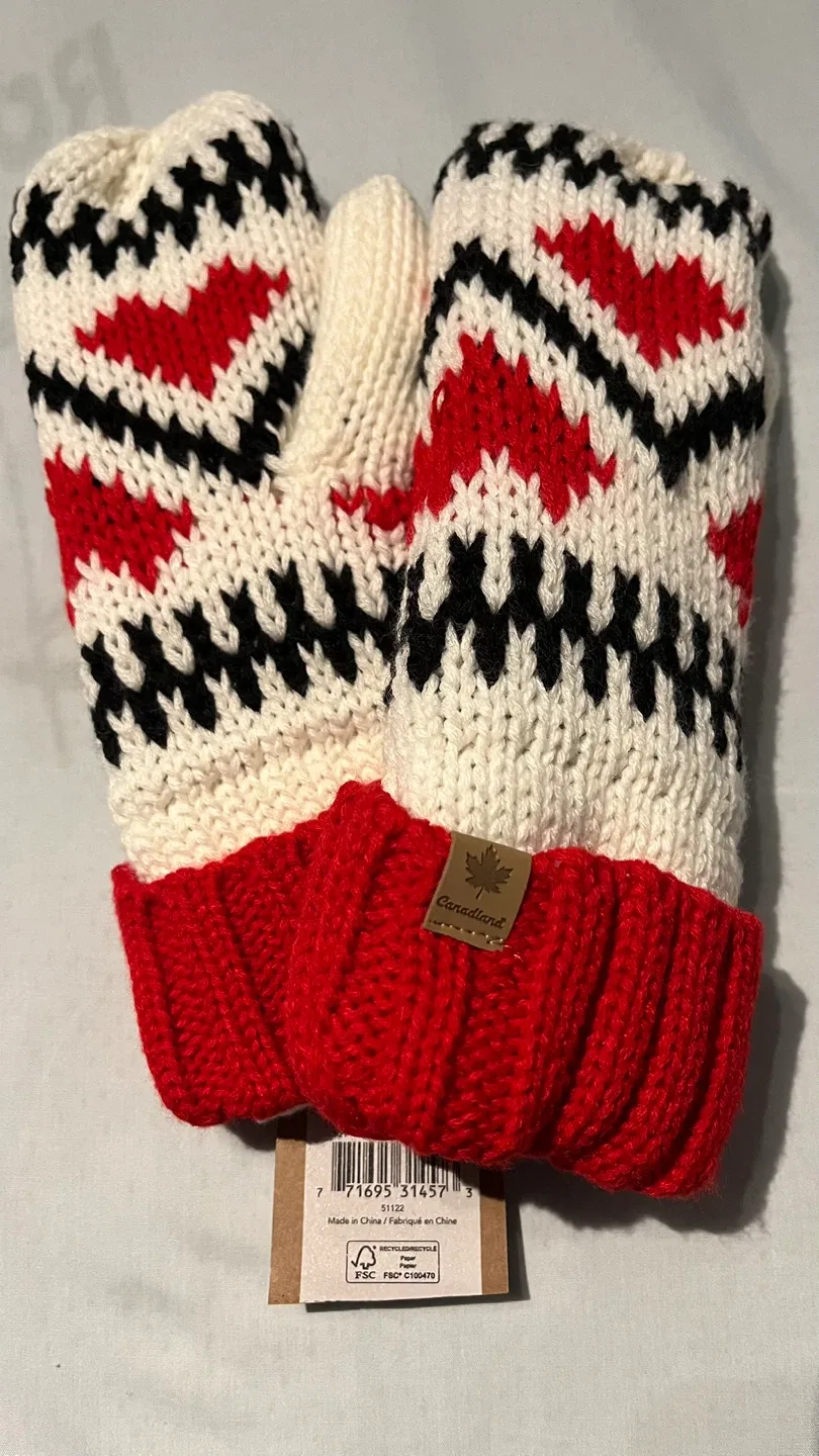 New Canadiana Ladies Mittens - One Size image indicator(3)