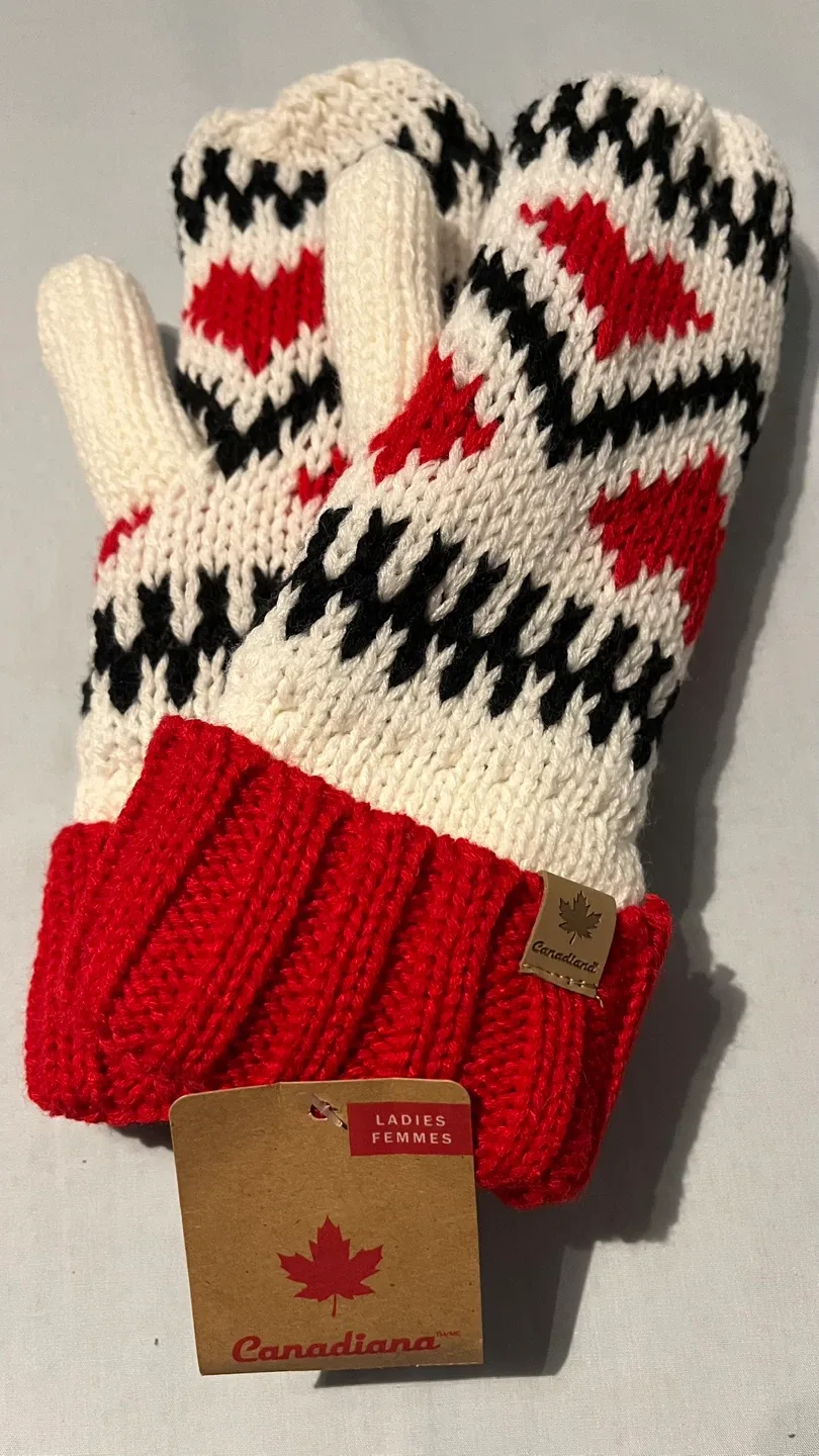 New Canadiana Ladies Mittens - One Size image indicator(2)