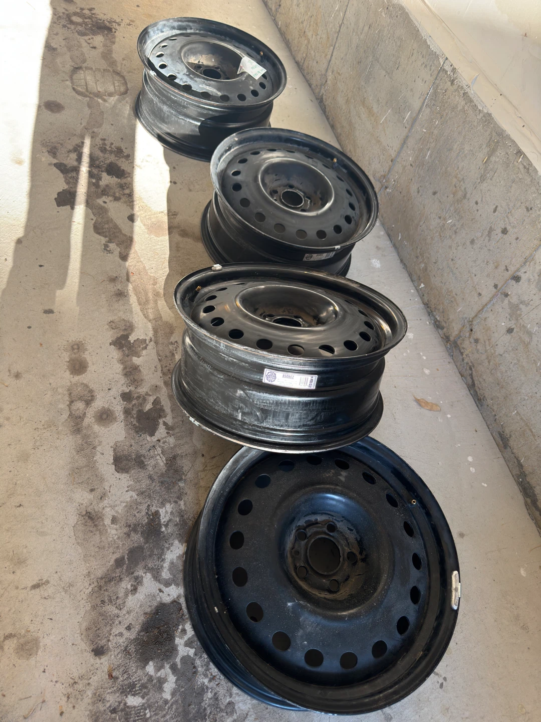 Set of 4 Steel Rims