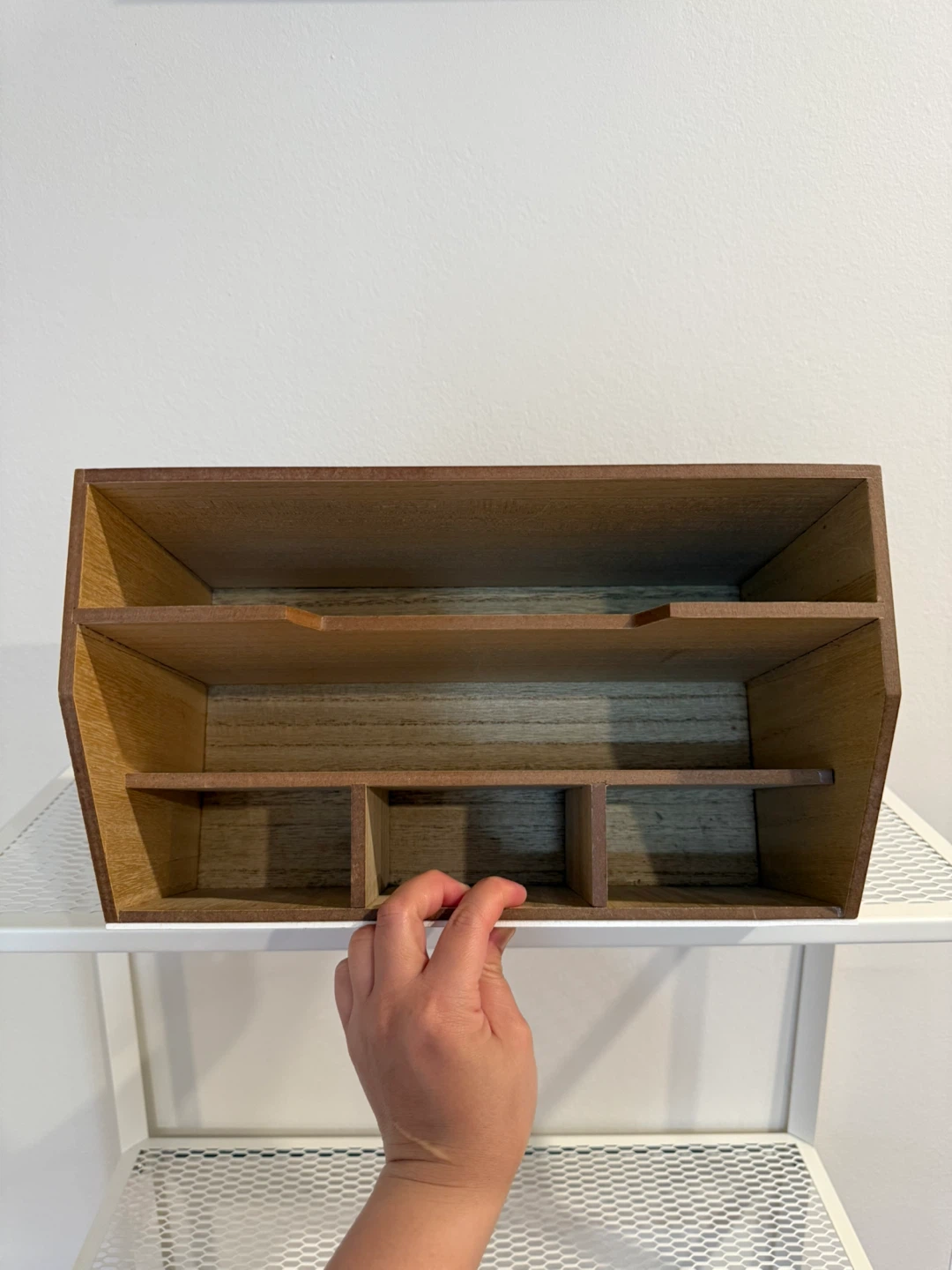 HomeSense Wooden Desk Organizer - photo 3
