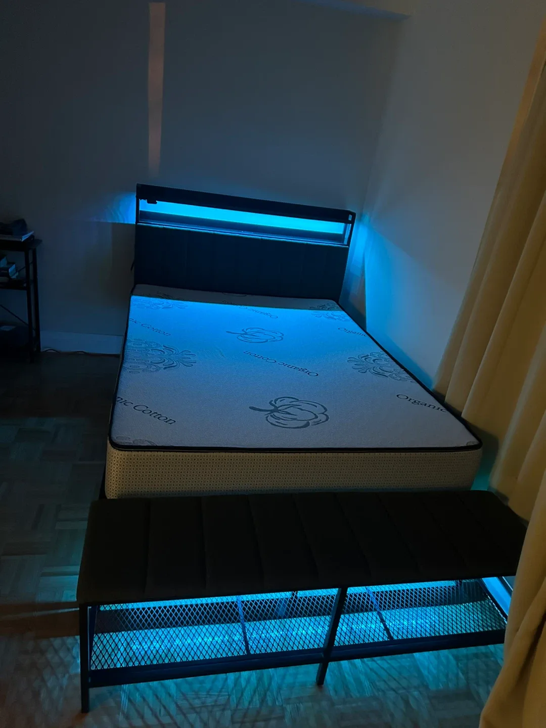 Bed frame and Mattress together, Moving sale. image indicator(2)
