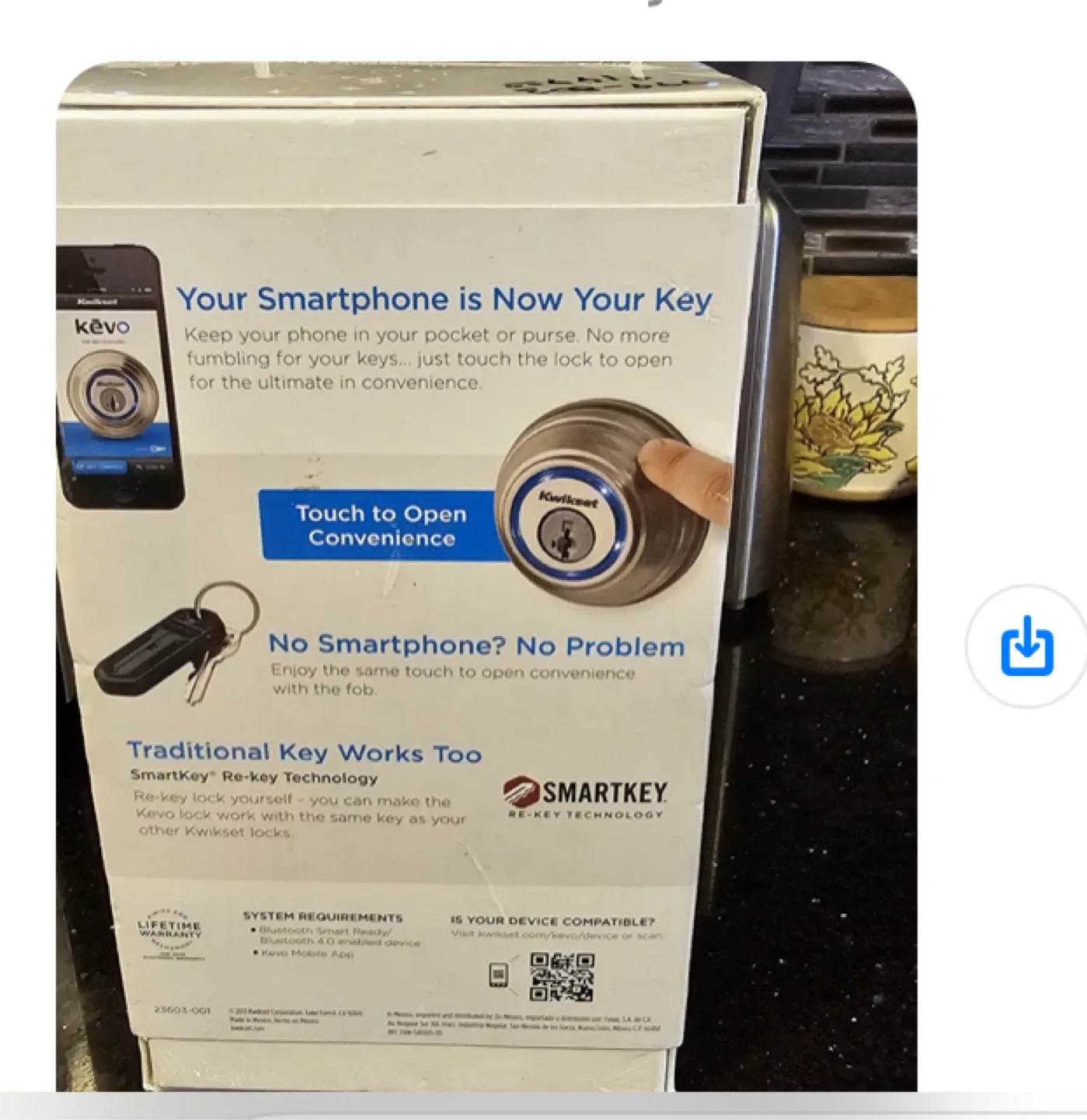 New Kwikset Kevo Bluetooth Deadbolt Smart Lock image indicator(2)