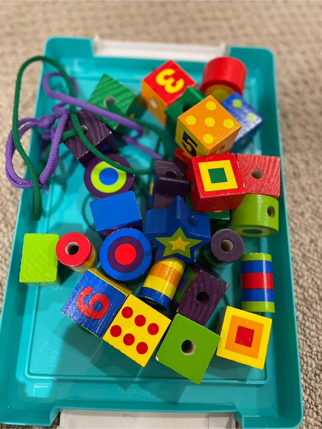 Montessori Deluxe Wooden Lacing Beads & Toys image indicator(4)