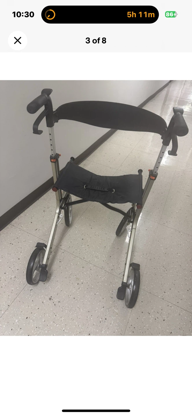 Rollator Walker with Seat and brakes - photo 3