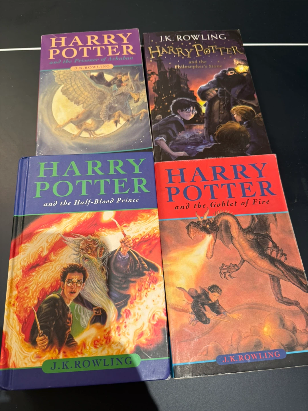 Harry Potter Books 1-4 by J.K. Rowling