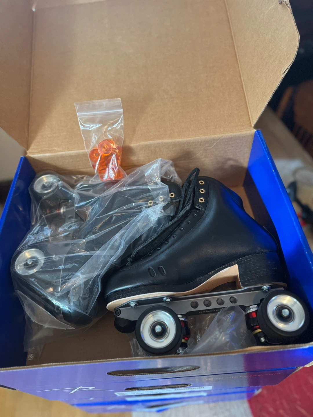 Riedell Black Roller Skates (2 size 6, and 2 Size 9) - photo 2